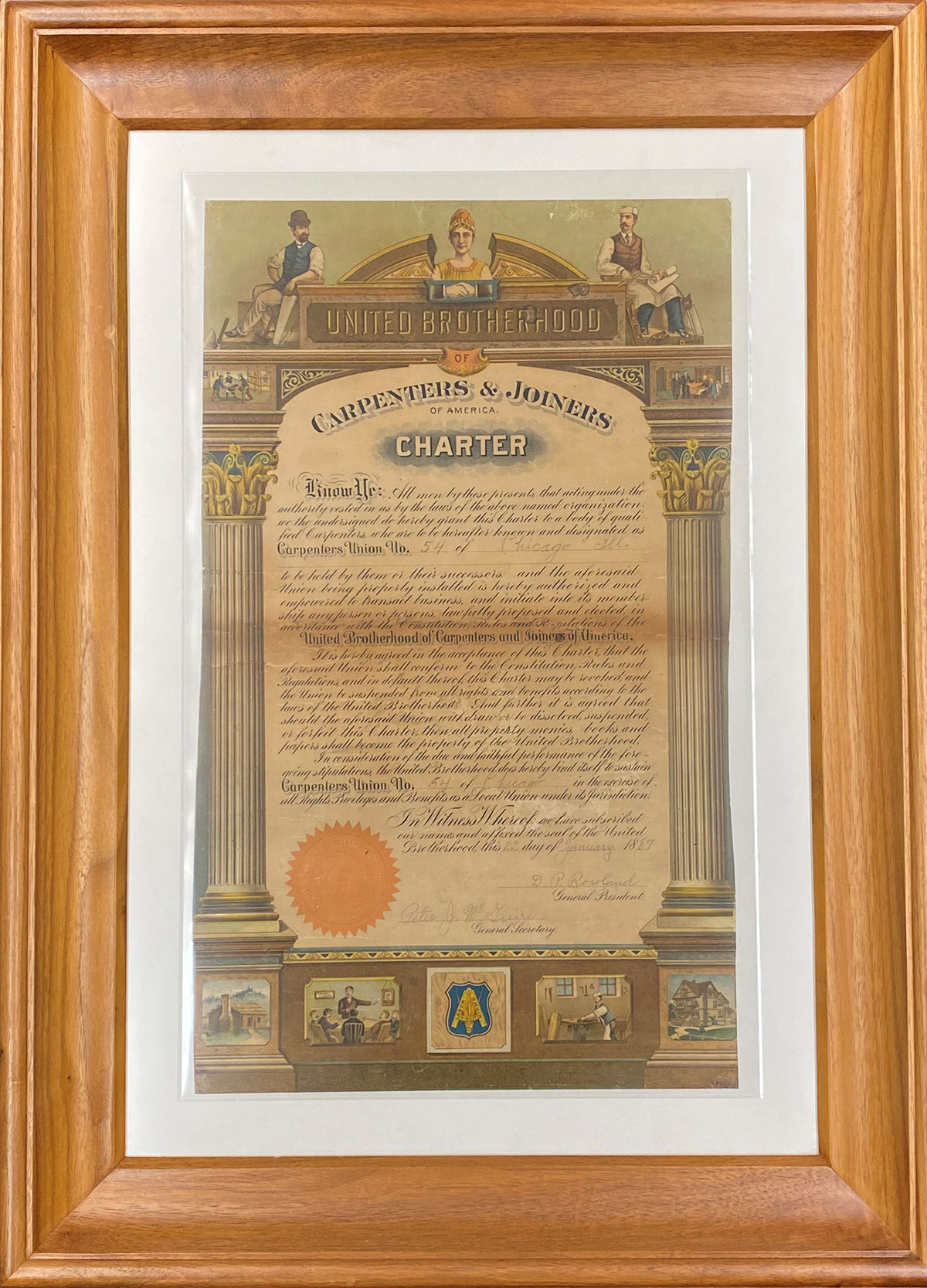 Carpenters & Joiners of America charter