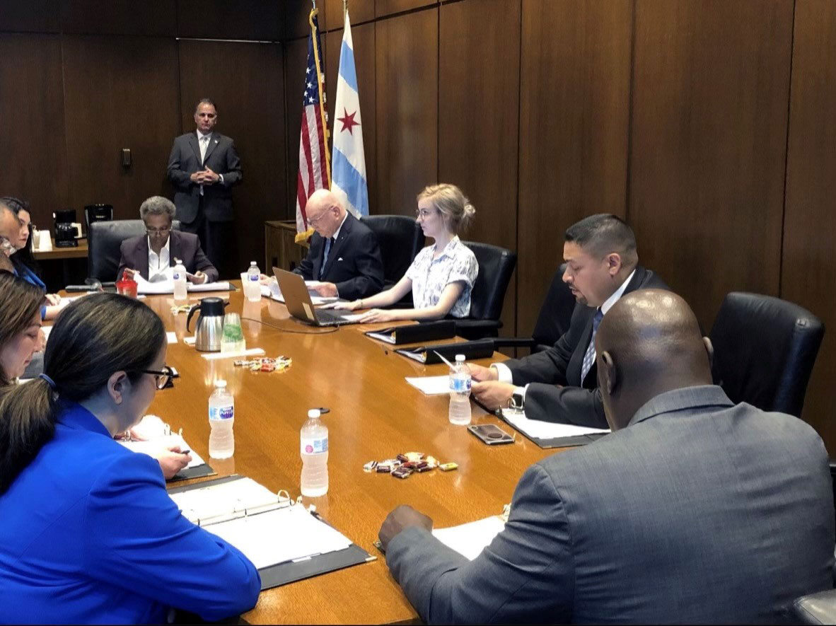 Public Building Commission meeting with Chicago's Mayor Lightfoot and Commissioner Jose Maldonado